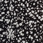 Vorschaubild 6 von Damen A-Linienrock Schwarz Blumenmuster Gr. 42/XL Midirock Feminin