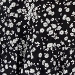 Vorschaubild 7 von Damen A-Linienrock Schwarz Blumenmuster Gr. 42/XL Midirock Feminin