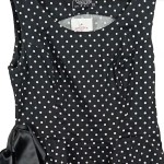 Vorschaubild 6 von Damen A-Linienrock 42;XL Schwarz Punkte Vintage