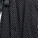 Vorschaubild 7 von Damen A-Linienrock 42;XL Schwarz Punkte Vintage