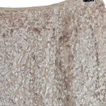 Vorschaubild 5 von A-Linienrock Damen Gr. 36/S Beige Stoff Strukturmuster Feminin