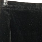 Vorschaubild 2 von A-Linienrock Damen Gr. 40/L Schwarz Baumwolle Uni Elegant Midirock