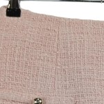 Vorschaubild 4 von Damen Tweed Minirock Rosa Größe S A-Linie Zierknöpfe