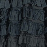Vorschaubild 7 von Abendkleid Damen Gr. 36/S Schwarz Elegant Pailletten Rüschen Seide