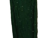 Vorschaubild 6 von Damen Abendkleid Langarm Grün Pailletten Gr. 40;L Elegant