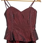 Vorschaubild 5 von Kress Abendkleid Damen Gr. 34 Bordeaux Rot Strass Elegant Festlich