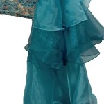 Vorschaubild 7 von Abendkleid Damen Türkis Elegant Gr. 38/M Minikleid