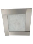 Vorschaubild 1 von Deckenleuchte Modern Quadratisch Silber Metall 30x8 cm