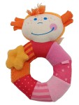 Vorschaubild 1 von Greifling Baby Rassel Stoff Rassel Mädchen Stoffspielzeug Mehrfarbig