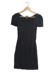 Vorschaubild 1 von Freizeitkleid Schwarz Damen Gr. 34 Kurzarm Mini Minikleid Casual