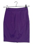 Vorschaubild 1 von Bleistiftrock Damen Midirock Business Büro Lila Gr. 34 XS Polyester Uni