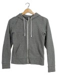 Vorschaubild 1 von Damen Sweatjacke Kapuzenjacke Grau Meliert Gr. 34 XS Reißverschluss Casual