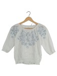 Vorschaubild 1 von L.O.G.G. Mädchen Bluse Weiß Blau Gestickt Gr. 134 Top