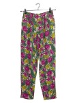 Vorschaubild 1 von Stoffhose Damen Blumenmuster Viskose Sommerhose Mehrfarbig Gr. 34 XS W26