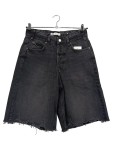 Vorschaubild 1 von Trafaluc Jeans Shorts Damen Schwarz Gr. W31/40/L Fransen Baumwolle