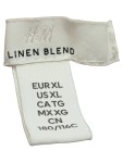 Vorschaubild 3 von Maxikleid Blumenmuster Leinen Viskose Sommerkleid Weiß Gr. 42 XL