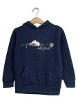 Vorschaubild 1 von Kinder Kapuzenpullover Hoodie Blau Gr. 116 Baumwolle Polyester