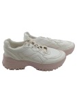 Vorschaubild 1 von Sneaker low Damen Gr. 41 Weiß Kunststoff Schnürung Streetwear Freizeit Uni