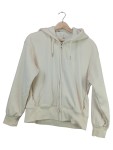 Vorschaubild 1 von Sweatjacke Damen Gr. 38/M Weiß Polyester Polyacryl Viskose Casual Langarm