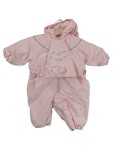 Vorschaubild 1 von Schneeanzug Overall Gr. 56 Rosa Kapuze Gesteppt Baby Mädchen Outdoor