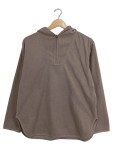 Vorschaubild 1 von Damen Fleecejacke Kapuze Reißverschluss Braun Gr. 36 S Freizeit