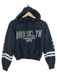 Vorschaubild 1 von Kapuzenpullover Hoodie Schriftzug Schwarz Gr. 34 XS Damen Streetwear