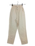 Vorschaubild 1 von Stoffhose Damen Baumwolle Beige Knopfleiste Gr. 34 W26 L28