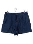 Vorschaubild 1 von Shorts Herren Blau Gr. W34 Baumwolle Leinen Casual Freizeit Knopf L20
