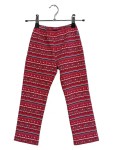 Vorschaubild 1 von Norweger Muster Leggings Kinder Mädchen Rot Baumwolle Gr. 104