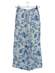 Vorschaubild 1 von Stoffhose Damen Blumenmuster Blau XS 34 W26 L28 Sommerhose Zugband