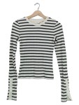 Vorschaubild 1 von Damen Pullover Gr. 36 S gestreift Mehrfarbig Langarm Viskose Freizeit