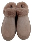 Vorschaubild 3 von Damen Hausschuhe mit Fellbesatz Beige Gr. 40