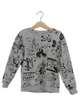 Vorschaubild 1 von Sweatshirt Kinder Langarm Grau Grafisch Baumwolle Gr. 116