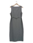 Vorschaubild 1 von Businesskleid Grau Ärmellos Büro Schleife Gr. 40 L