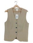 Vorschaubild 1 von Anzugweste Damen Elegant Business Beige Gr. 42/XL Polyester Viskose