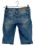 Vorschaubild 2 von Cargo Shorts Kinder Gr. 164 Blau Baumwolle Elasthan Uni Casual 35 cm