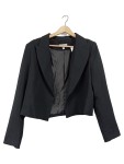 Vorschaubild 1 von Blazer Elegant Business Damen Schwarz Gr. 42/XL Langarm Polyester