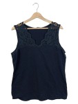 Vorschaubild 1 von Top Damen Ärmellos Schwarz Spitze Freizeit Gr. 42 XL