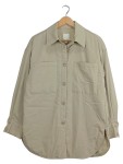 Vorschaubild 1 von Hemdbluse Oversized Langarm Damen Beige Gr. 34 XS Viskose Mix Freizeit