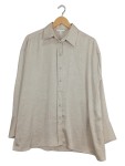 Vorschaubild 1 von Bluse Damen Langarm Oversized Strukturmuster Beige Gr. S 36