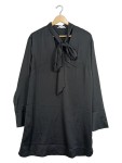 Vorschaubild 1 von Hemdblusenkleid Elegant Freizeit Schleife Schwarz Gr. 36/S Midikleid