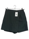 Vorschaubild 1 von Hosenrock Damen Schwarz Gr. 38/M Polyester Casual Freizeit Knopf Minirock