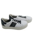 Vorschaubild 1 von Sneaker Low Damen Weiß Gesteppt Schnürung Freizeit Größe 39