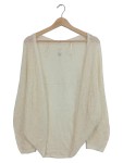 Vorschaubild 1 von Strickjacke Damen Weiß Gr. 38/M Lochmuster Casual Langarm Freizeit
