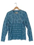 Vorschaubild 1 von Sport Shirt Herren Langarm Camouflage Blau Gr. 50 L