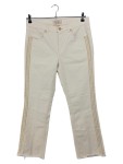 Vorschaubild 1 von Jeans Bootcut Damen Hose Baumwolle Glitzer Beige Gr. 42 W33 L29