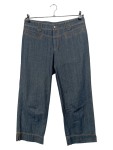 Vorschaubild 1 von Jeans Shorts Damen Baumwolle Blau W31 42 XL Caprihose Uni Knopf