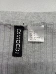 Vorschaubild 3 von Strickjacke Damen Cardigan Rippstrick Knopfleiste Grau Gr. 36 S