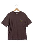 Vorschaubild 1 von Herren T-Shirt Gr. 48 M Braun Kurzarm Baumwolle Schriftzug Logo