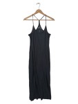 Vorschaubild 1 von Maxikleid Damen Sommerkleid Baumwolle Schwarz Gr. 34 XS Träger Basic